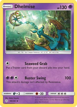 Dhelmise 98/236 - SM  Cosmic Eclipse Reverse Holofoil