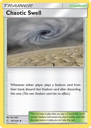 Chaotic Swell 187/236 - SM  Cosmic Eclipse Reverse Holofoil