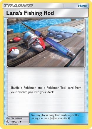 Lana's Fishing Rod 195/236 - Cosmic Eclipse Reverse Holofoil