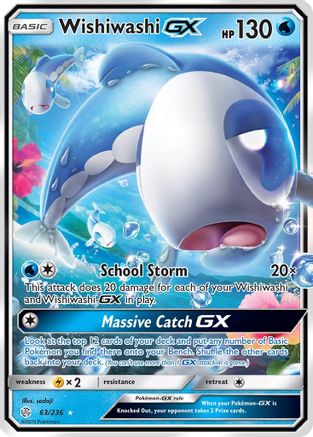 Wishiwashi GX 63/236 - SM  Cosmic Eclipse Holofoil