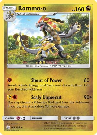 Kommo-o 163/236 - Cosmic Eclipse Reverse Holofoil