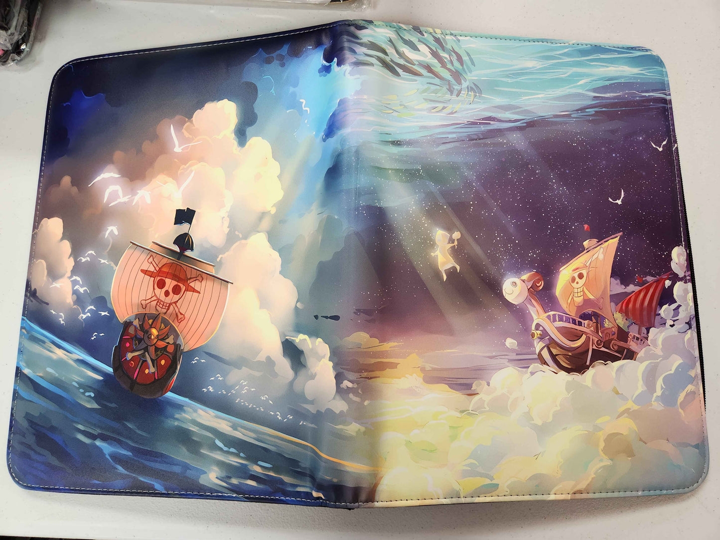 One Piece Thousand Sunny Going Merry Ship Unofficial 9 Pocket Zippered Binder 360 Slot