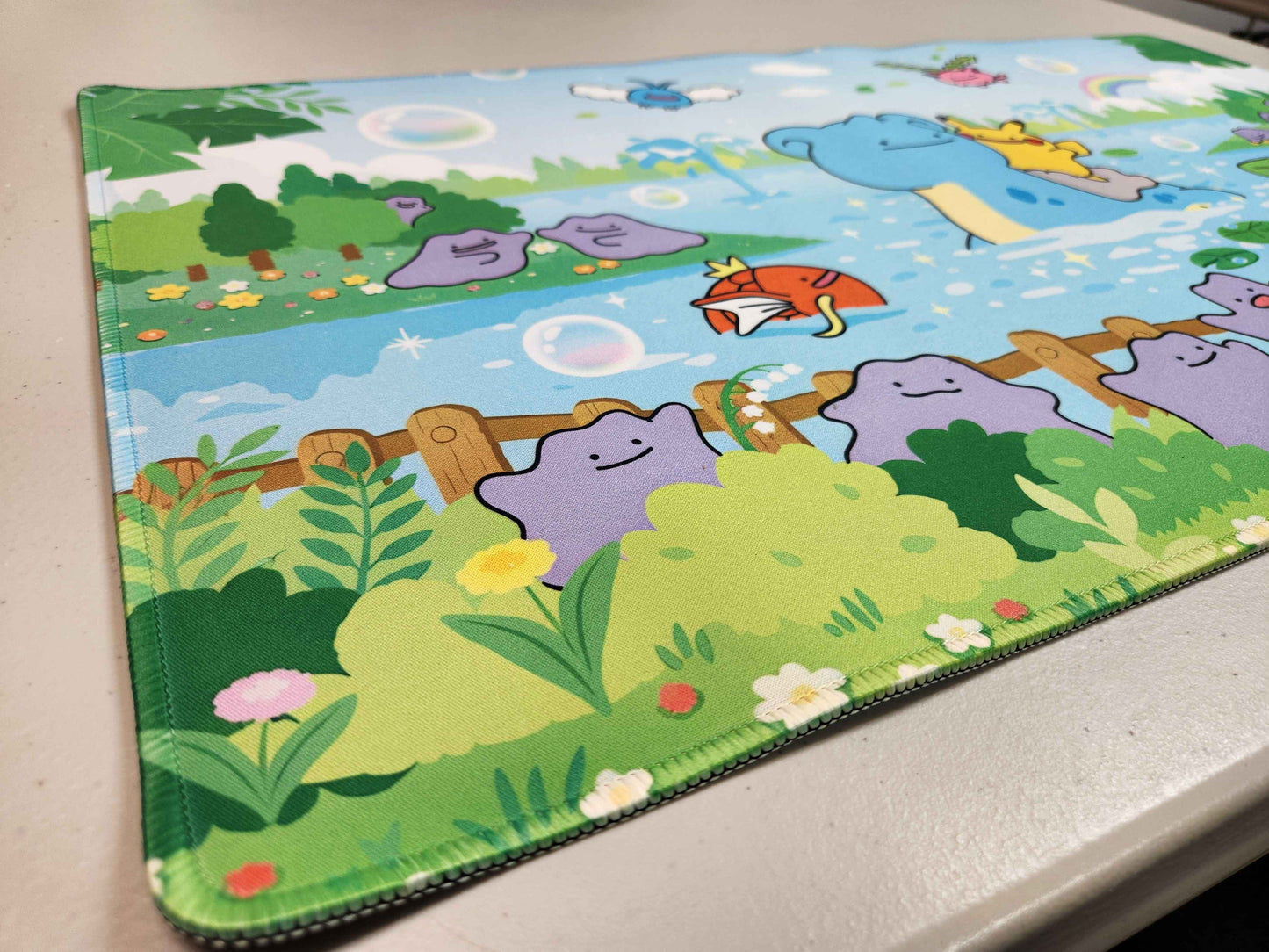 Pokemon Ditto Playmat (Large Size 27x15.5 in) Unofficial