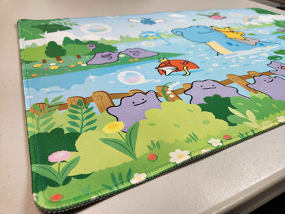 Pokemon Ditto Playmat (Large Size 27x15.5 in) Unofficial