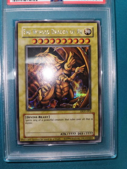 Yugioh The Winged Dragon of Ra DOD 001 PSA 9