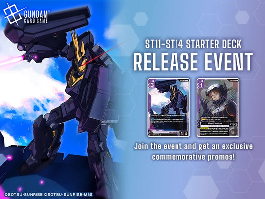 GUNDAM Starter Deck ST11-14 Release Event Sept 29, 2026 @6:30pm