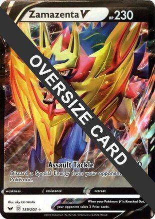 Zamazenta V - 139/202 139 - Jumbo Cards Holofoil