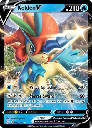 Keldeo V 53/202 - Sword & Shield Holofoil