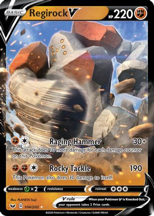 Regirock V 104/202 - Sword & Shield Holofoil