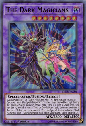 The Dark Magicians (LED6-EN001) - Legendary Duelists: Magical Hero 1st Edition