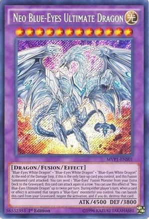 Neo Blue-Eyes Ultimate Dragon (MVP1-ENS01) - The Dark Side of Dimensions Movie Pack: Secret Edition 1st Edition