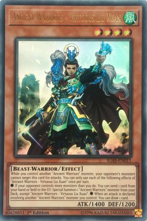 Ancient Warriors - Virtuous Liu Xuan - IGAS-EN011 - Ignition Assault Unlimited