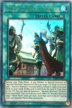 Ancient Warriors Saga - Three Visits (IGAS-EN055) - Ignition Assault 1st Edition