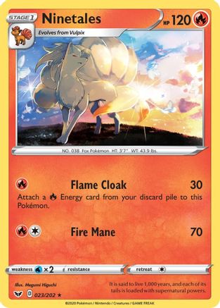 Ninetales 23/202 - Sword & Shield Reverse Holofoil