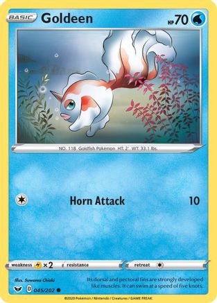 Goldeen 45/202 - Sword & Shield Reverse Holofoil