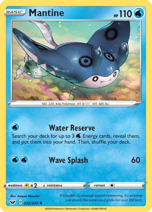 Mantine 52/202 - SWSH01 Sword & Shield Base Set