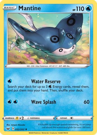 Mantine 52/202 - Sword & Shield Reverse Holofoil