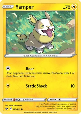 Yamper (073) 73/202 - SWSH01 Sword & Shield Base Set