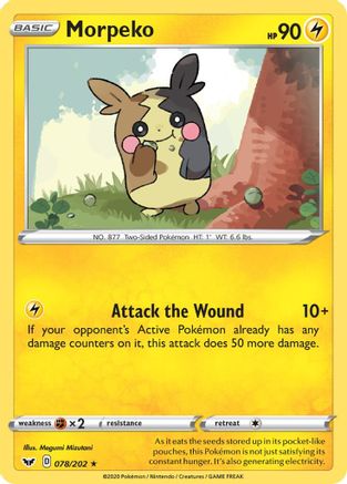 Morpeko 78/202 - SWSH01 Sword & Shield Base Set Reverse Holofoil