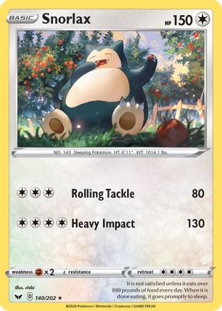 Snorlax 140/202 - Sword & Shield