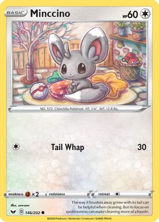 Minccino (146) 146/202 - SWSH01 Sword & Shield Base Set