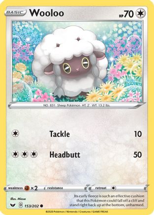 Wooloo 153/202 - Sword & Shield