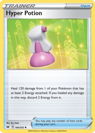 Hyper Potion 166/202 - Sword & Shield Reverse Holofoil