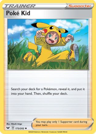 Poké Kid 173/202 - Sword & Shield Reverse Holofoil