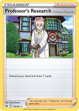 Professor's Research (Professor Magnolia) 178/202 - Sword & Shield Holofoil