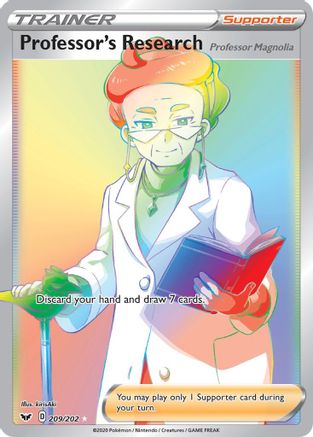 Professor's Research (Professor Magnolia) 209/202 - Sword & Shield Holofoil