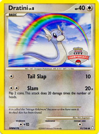 Dratini - 91/146 (City Championships) 91 - League & Championship Cards