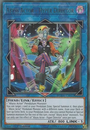 Abyss Actor - Hyper Director (DUOV-EN022) - Duel Overload 1st Edition