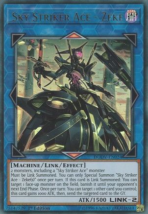 Sky Striker Ace - Zeke (DUOV-EN024) - Duel Overload 1st Edition