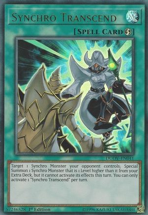 Synchro Transcend (DUOV-EN041) - Duel Overload 1st Edition