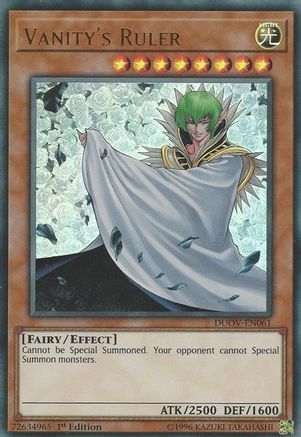 Vanity's Ruler (DUOV-EN061) - Duel Overload 1st Edition