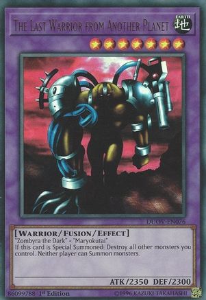 The Last Warrior from Another Planet (DUOV-EN076) - Duel Overload 1st Edition