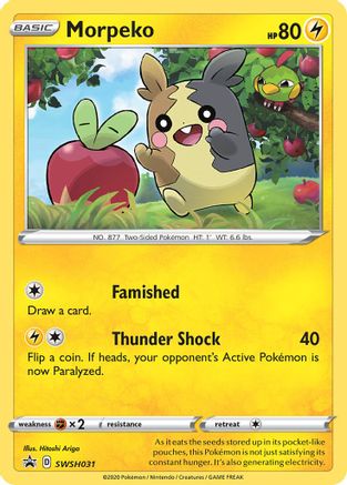Morpeko - SWSH031 SWSH031/307 - SWSH Sword & Shield Promo Cards Holofoil
