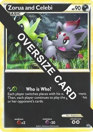 Zorua and Celebi (Black and White Tour Promo) - Jumbo Cards Holofoil