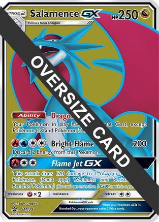 Salamence GX - SM139 (SM Black Star Promo) SM139 - Jumbo Cards Holofoil