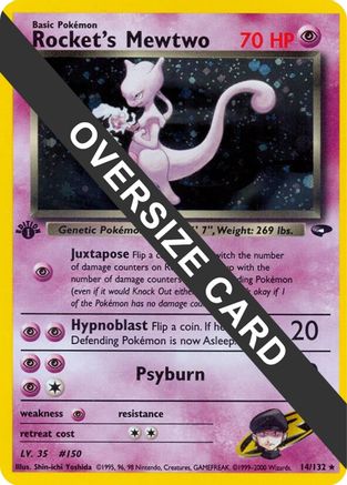 Rocket's Mewtwo - 14/132 14 - Jumbo Cards Holofoil