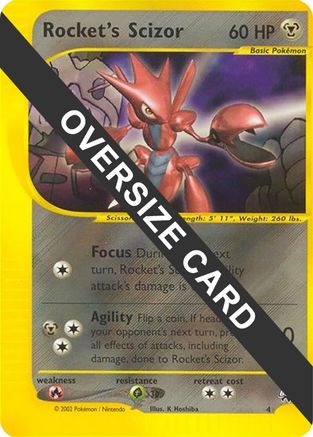 Rocket's Scizor - 4 4 - Jumbo Cards Holofoil