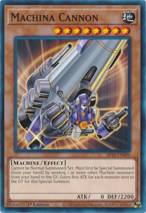 Machina Cannon (SR10-EN009) - Structure Deck: Mechanized Madness 1st Edition