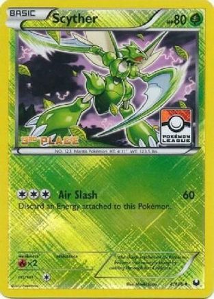 Scyther - 4/108 (Pokemon League) [3rd Place] 4 - League & Championship Cards Reverse Holofoil