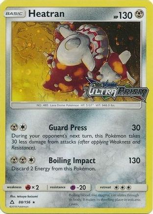 Heatran - 88/156 (Prerelease) 88 - Alternate Art Promos Holofoil