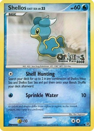 Shellos East Sea - 106/132 (Origins Game Fair 2008) 106 - Nintendo Promos