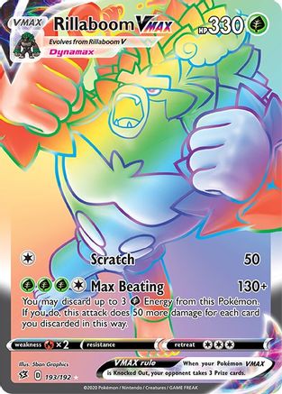 Rillaboom VMAX 193/192 - Rebel Clash Holofoil