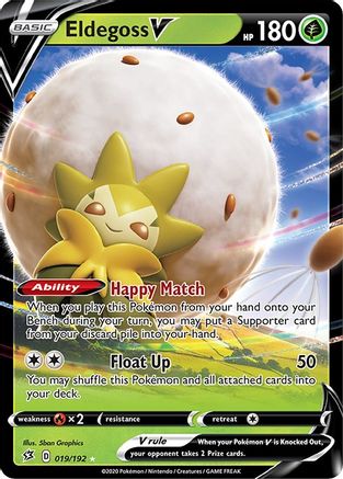 Eldegoss V 19/192 - Rebel Clash Holofoil