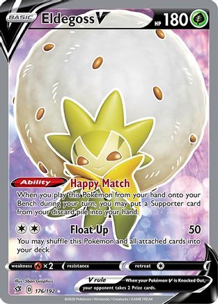 Eldegoss V (Full Art) 176/192 - Rebel Clash Holofoil