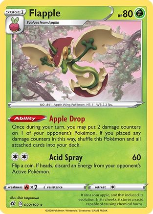 Flapple 22/192 - Rebel Clash Reverse Holofoil