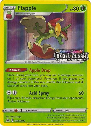 Flapple SWSH022/307 - SWSH Black Star Promos Holofoil